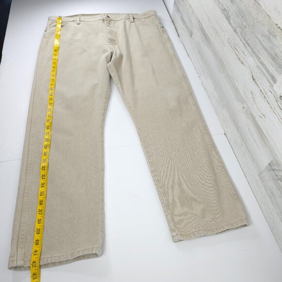 WRANGLER 13MWZTN MEN'S SIZE 40X30 PREWASHED TAN COWBOY CUT ORIGINAL FIT JEANS - Picture 14 of 16